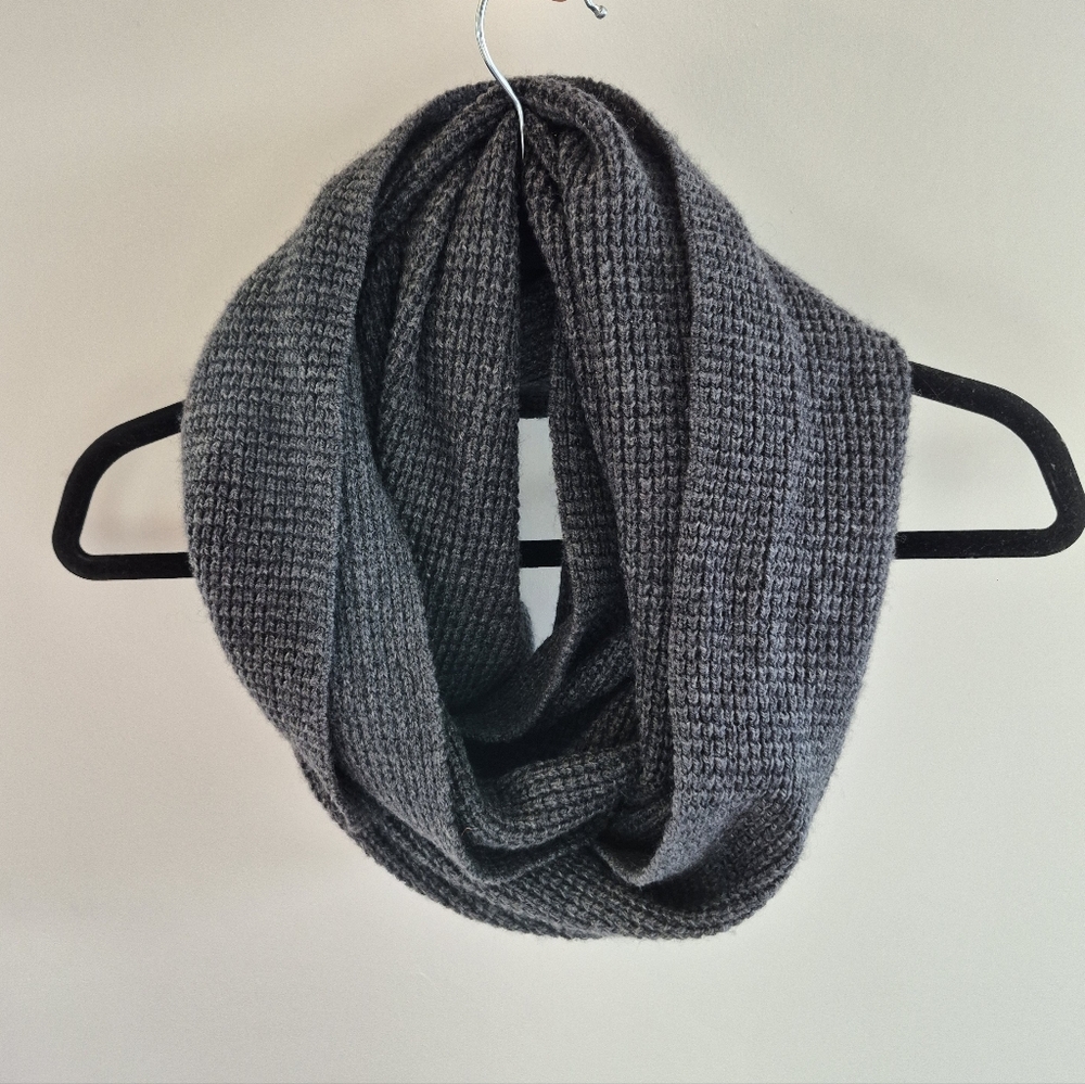 J. Crew Wool Blend Circle Infinity Scarf Grey